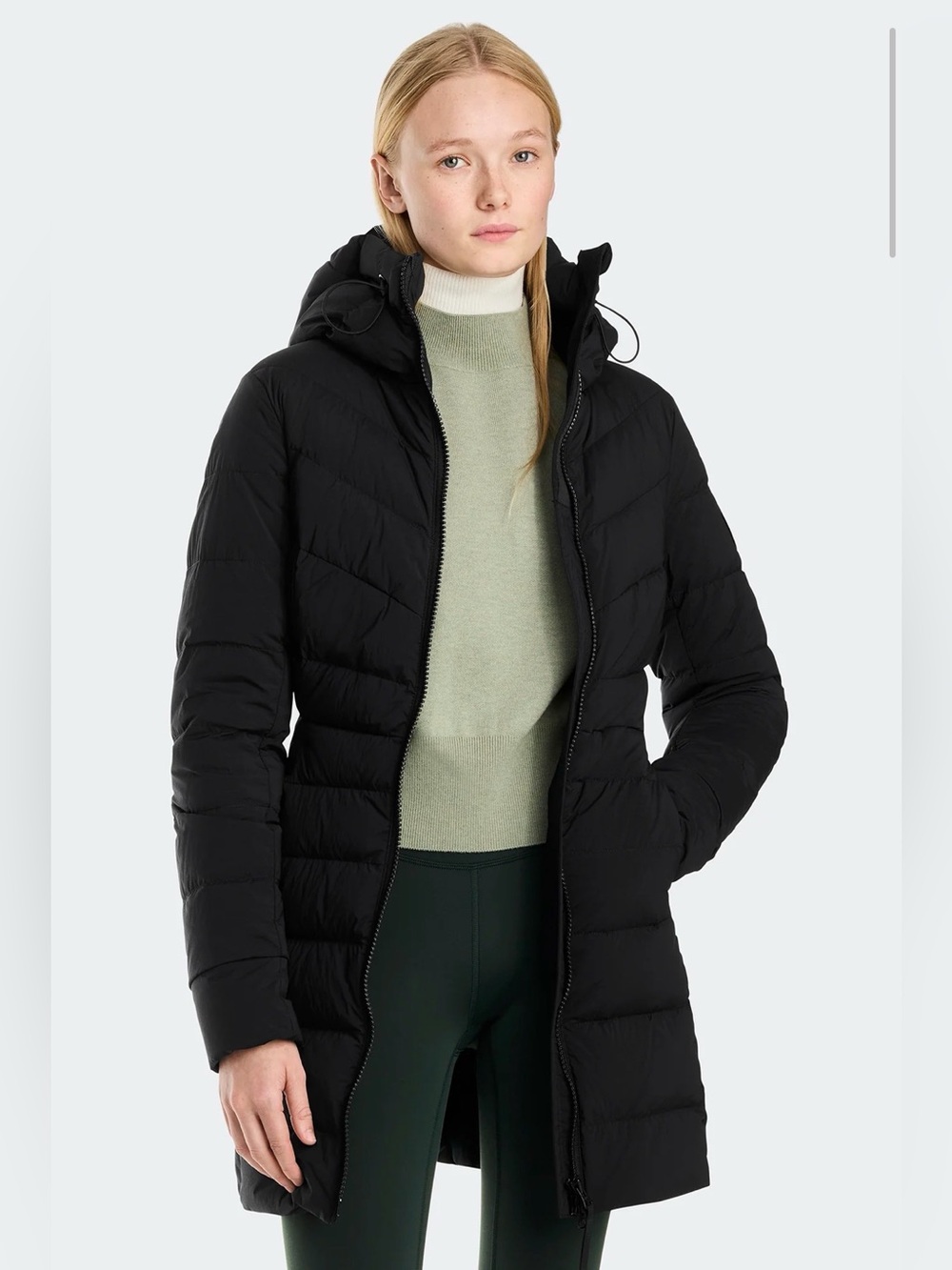 EUC Canada Goose Clair Coat in Black Disc Sz M